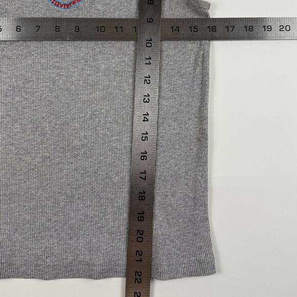 Y2K Tweety Bird Warner Bros Looney Tunes Vintage Grey Ribbed Tank Size Small - Picture 6 of 6